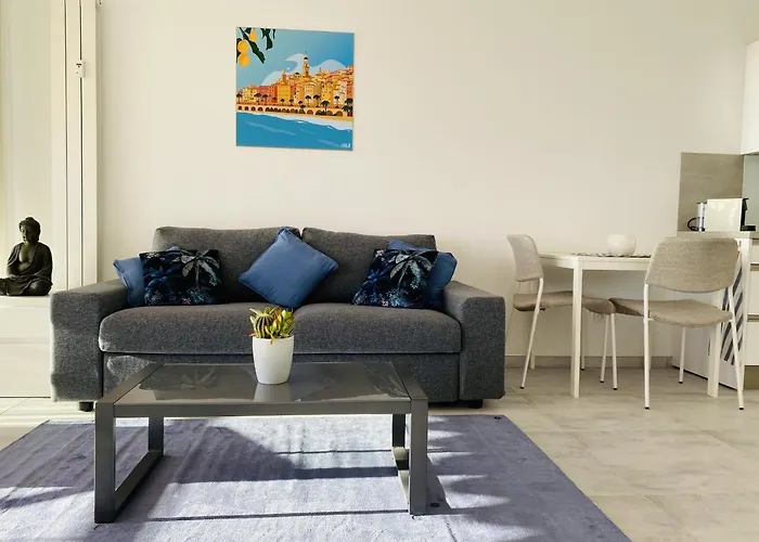 شقة Le Vigia-vue Mer-terrasse-climatisation-parking مينتون