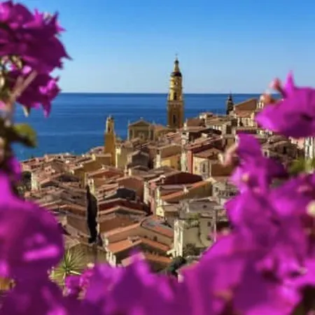 Le Vigia-vue Mer-terrasse-climatisation-parking * 芒通